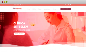 criação de site para clínica médica amme