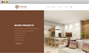 criação de site para a empresa frinhani projetos em madeira