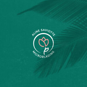 Logotipo estética Aline Saviotte