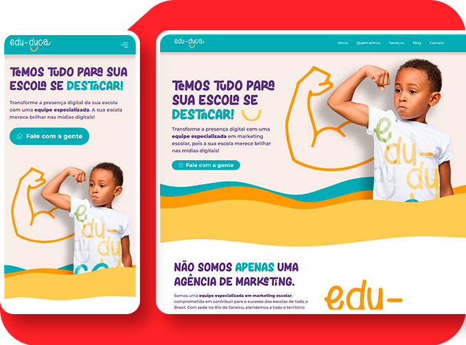 Criação de site para agência de marketing​
