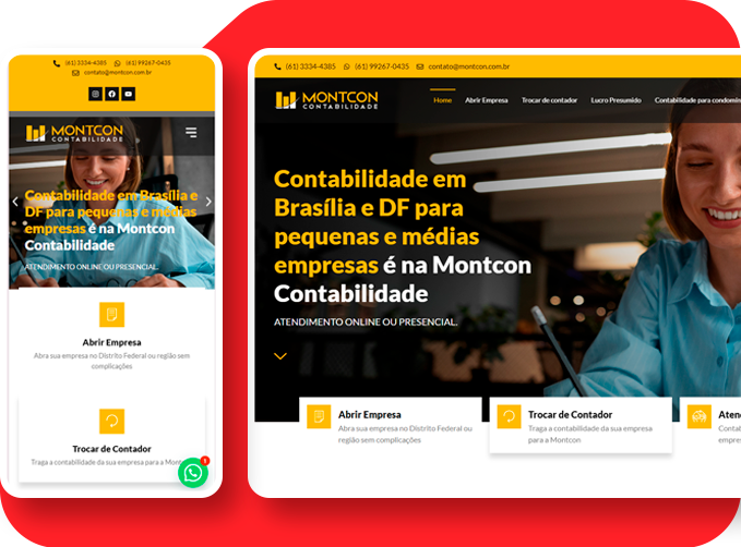 Criação de site para contabilidade​