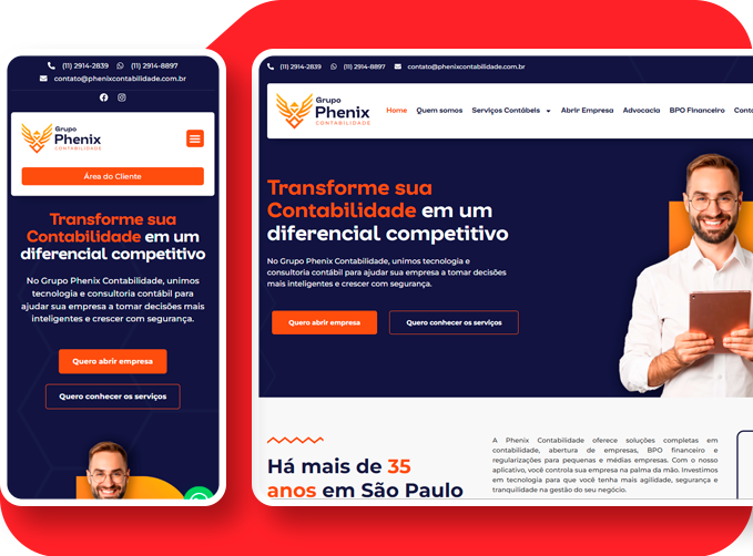 Criação de site para contabilidade​