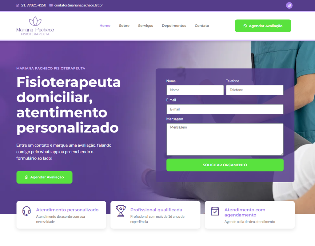 O que é uma landign page