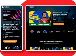 Criação de site para empresa de eventos