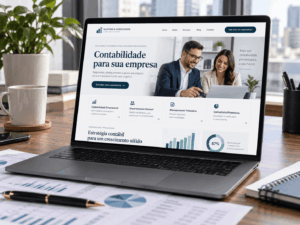 Layout de um Site contábil